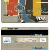 Algerian Algérie Poste Bank visa card example in PSD format