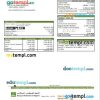 Algeria Banque nationale d'Algerie (BNA) bank mortgage statement, editable template in PDF and Word