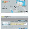 Algerian Trust Bank Algéria visa card example in PSD format