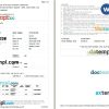 Andhra Pradesh State Road Transport Corporation bus e-ticket, Word and PDF download template, 2 pages, version 2