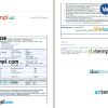 Andhra Pradesh State Road Transport Corporation bus e-ticket, Word and PDF download template, 2 pages, version 3