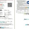 Andhra Pradesh State Road Transport Corporation bus e-ticket, Word and PDF download template, 2 pages, version 4