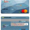 Andorra Vall Banc mastercard template in PSD format