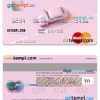 Angola Banco Sol mastercard template in PSD format