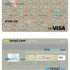 Angolan Banco de Negócios Internacional visa card example in PSD format