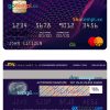 Angola Standard Bank mastercard template in PSD format