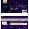 Angola Standard Bank visa card template in PSD format