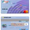 Antigua and Barbuda Eastern Caribbean Amalgamated Bank mastercard template in PSD format