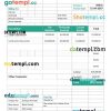 Architect Invoice example in word and pdf format