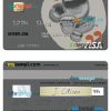 Argentinian Banco Santander Río visa card example in PSD format