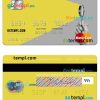 Argentina Bank of the City of Buenos Aires mastercard template in PSD format