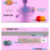 Argentina Bank of the Province of Buenos Aires mastercard template in PSD format