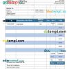 Artist Invoice example in word and pdf format