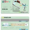Australian Australiann Mutual Bank visa card example in PSD format