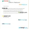 Australia Hub Site Builder certificate of employment Word and PDF download template