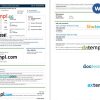 Australia Powershop utility bill Word and PDF template, 2 pages