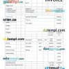 Auto Repair Estimate Invoice example in word and pdf format