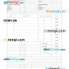 Auto repair invoice example in word and pdf format
