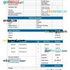 Auto repair service invoice example in word and pdf format