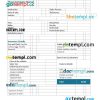 Auto sales invoice example in word and pdf format