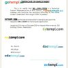 Azerbaijan BPM Consult certificate of employment Word and PDF download template