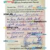 Belizean work visa PSD example, fully editable