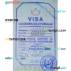 Bruneian stamp tourist visa PSD example