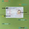Bahamas driving license editable PSD files, scan look and photo-realistic look, 2 in 1