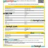 Bangladesh Railway train e-ticket, Word and PDF download template