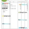 bank savings account statement sample, Word and PDF format, completely editable