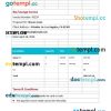 BarLounge Invoice example in word and pdf format