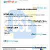 Barbados Stock Exchange certificate of employment Word and PDF download template