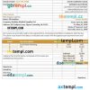 Basic agency invoice example in word and pdf format