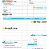 Basic business invoice example in word and pdf format