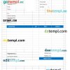 Basic Tax Invoice example in word and pdf format