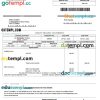 Belarus Pure Aqua Inc utility bill Word and PDF template