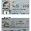 Belgium residence permit card PSD template, with fonts