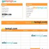 Blank Proforma Invoice example in word and pdf format