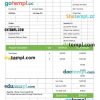 Book Store Invoice example in word and pdf format