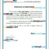 Bosnia Bosnalijek certificate of employment Word and PDF download template