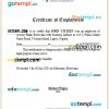 Botswana Access Bank certificate of employment Word and PDF download template