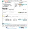 Brasil Banco do Brasil utility bill download Word and PDF example