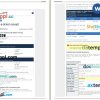 British Airways airplane e-ticket, Word and PDF download template, 4 pages