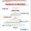 Brunei Jerudong International School certificate of employment Word and PDF download template