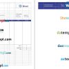 Business Networking Invoice example in word and pdf format