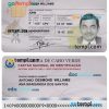 Cabo Verdean id card download PSD example, with fonts