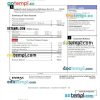 Canada Enmax utility bill Word and PDF template