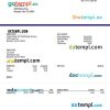 CRAIG'S Design and Landscapin Services pay stub example in Word and PDF formats