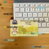 Cabo Verde driving license editable PSD files, scan look and photo-realistic look, 2 in 1