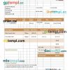Cake Order Invoice example in word and pdf format
